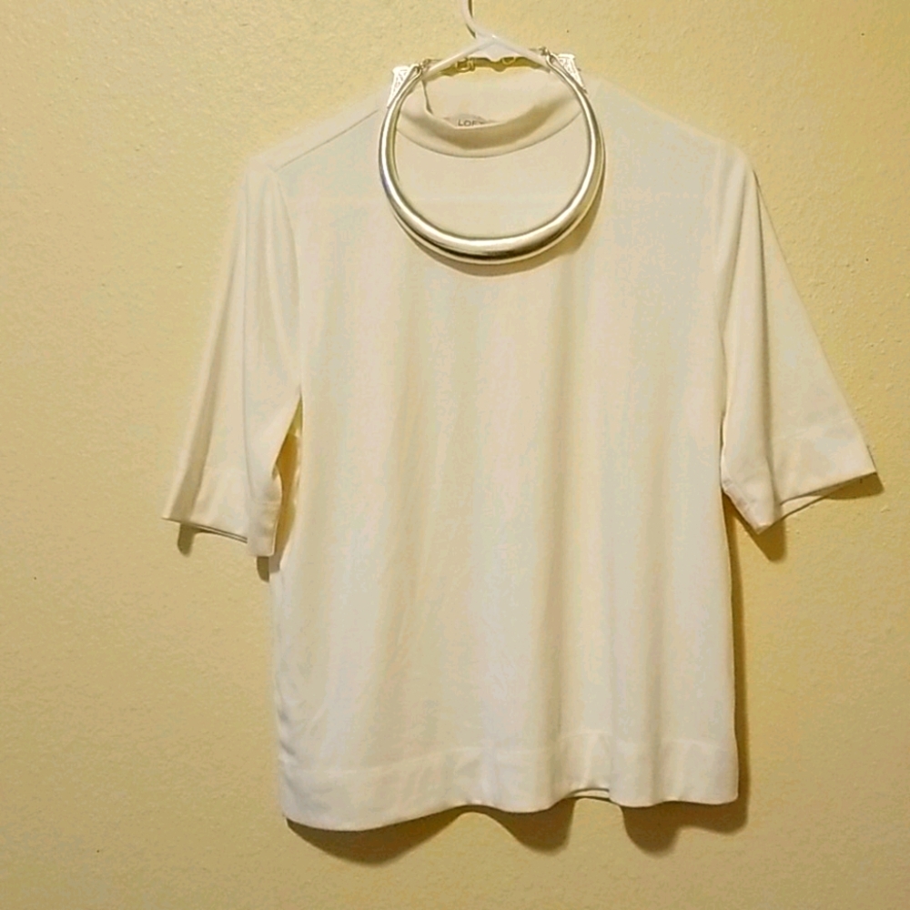 LOFT Mock Neck Tee - M New with tags